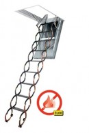 LSF  60 schody strychowe metalowe przeciwpoarowe 70x90