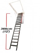 LMP schody strychowe stalowe segmentowe 60*144