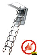 LSF 60 schody strychowe metalowe przeciwpoarowe 60*90